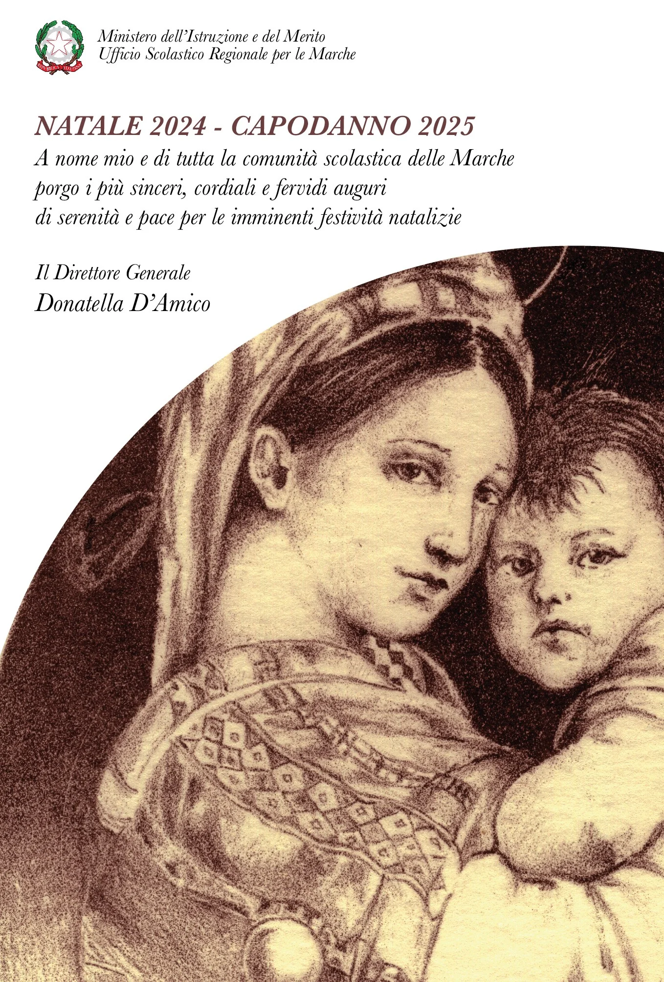 Cartolina USR Marche Natale 2024